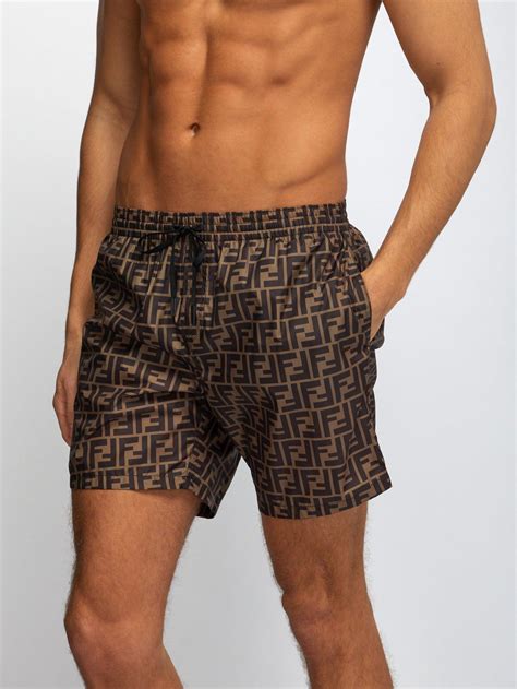 fendi print shorts|fendi clothing for men's.